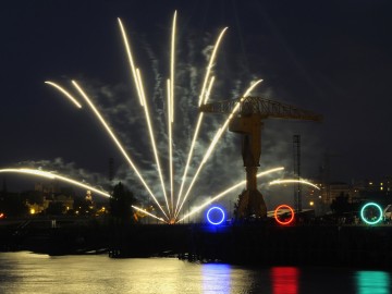 Feu d'artifice du 14 juillet à Nantes