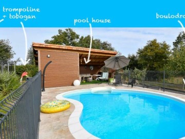 piscine chauffée et pool house_2 Gîtes de France Vendée