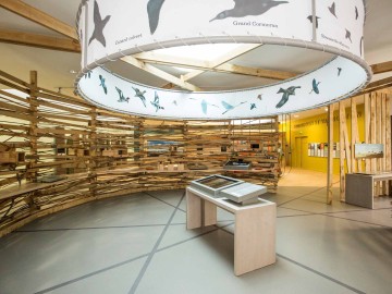 La Maison du Lac de Grand-Lieu offre une scénographie ludique