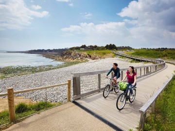 La Vélodyssée® - l'Atlantique en roue libre - Baie de Cayola près des Sables-d'Olonne - Vendée