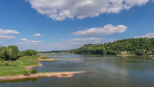 La Loire vue du pont d'Oudon