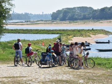 A vélo le long de la Loire